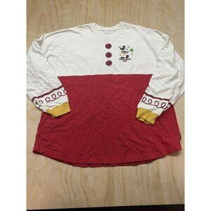 Disney 2019‎ Mickey Merry Christmas Party Spirit Jersey Shirt XXL Magic Kingdom